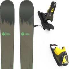 comparer et trouver le meilleur prix du ski Rossignol Alpin smash 7 + spx 12 gw b90 kaki/yellow vert sur Sportadvice