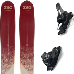 comparer et trouver le meilleur prix du ski Zag Alpin slap 104 + 11.0 tcx black/anthracite rouge/beige sur Sportadvice