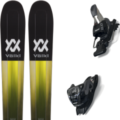 comparer et trouver le meilleur prix du ski Völkl Alpin  katana 108 + 11.0 tcx black/anthracite noir/jaune sur Sportadvice