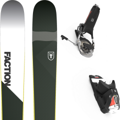 comparer et trouver le meilleur prix du ski Faction Alpin prime 3.0 19 + pivot 14 gw b115 black/icon vert/blanc 2019 sur Sportadvice