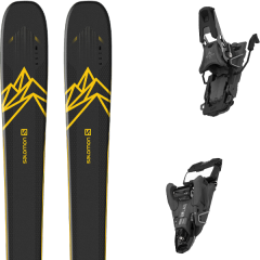 comparer et trouver le meilleur prix du ski Salomon Alpin qst 92 dark blue/yellow + s/lab shift mnc 13 n black sh90 bleu sur Sportadvice