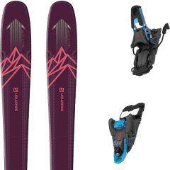 comparer et trouver le meilleur prix du ski Salomon Alpin qst myriad 85 purple/pink + s/lab shift mnc 13 n black/blue sh90 violet/rose sur Sportadvice