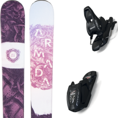 comparer et trouver le meilleur prix du ski Armada Alpin kirti + free 7 95mm black blanc/rose/violet sur Sportadvice