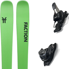 comparer et trouver le meilleur prix du ski Faction Alpin 1.0 x + 11.0 tcx black/anthracite vert sur Sportadvice