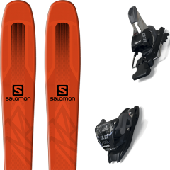 comparer et trouver le meilleur prix du ski Salomon Alpin qst 85 orange/black 19 + 11.0 tcx black/anthracite orange/noir 2019 sur Sportadvice