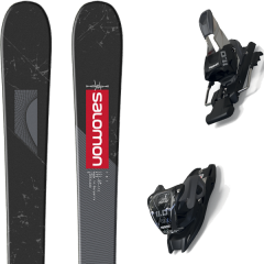 comparer et trouver le meilleur prix du ski Salomon Alpin tnt black/grey/red + 11.0 tcx black/anthracite noir/gris/rouge sur Sportadvice