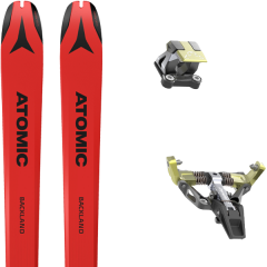 comparer et trouver le meilleur prix du ski Atomic Rando backland 65 ul + low tech race 115 manu black/yellow rouge sur Sportadvice