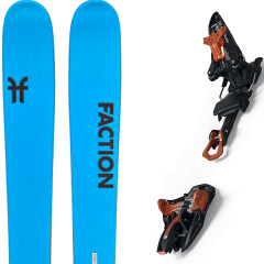 comparer et trouver le meilleur prix du ski Faction Alpin 1.0 + kingpin 10 75-100mm black/cooper bleu sur Sportadvice