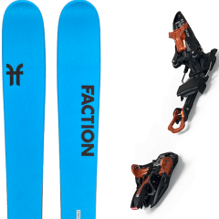 comparer et trouver le meilleur prix du ski Faction Alpin 1.0 + kingpin 13 75-100 mm black/cooper bleu sur Sportadvice