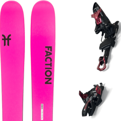 comparer et trouver le meilleur prix du ski Faction Alpin 2.0 x + kingpin 10 75-100mm black/red rose sur Sportadvice