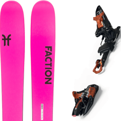 comparer et trouver le meilleur prix du ski Faction Alpin 2.0 x + kingpin 10 75-100mm black/cooper rose sur Sportadvice