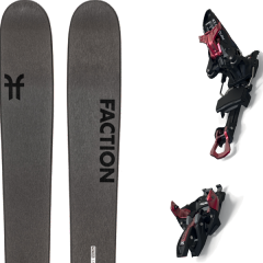 comparer et trouver le meilleur prix du ski Faction Alpin 2.0 + kingpin 13 75-100mm black/red gris sur Sportadvice