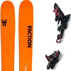 comparer et trouver le meilleur prix du ski Faction Alpin 3.0 + kingpin 13 100-125mm black/red orange sur Sportadvice