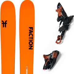 comparer et trouver le meilleur prix du ski Faction Alpin 3.0 + kingpin 10 100-125mm black/cooper orange sur Sportadvice