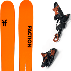 comparer et trouver le meilleur prix du ski Faction Alpin 3.0 + kingpin 13 100-125 mm black/cooper orange sur Sportadvice