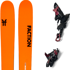 comparer et trouver le meilleur prix du ski Faction Alpin 3.0 + kingpin 10 100-125mm black/red orange sur Sportadvice