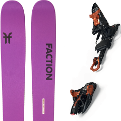 comparer et trouver le meilleur prix du ski Faction Alpin 3.0 x + kingpin 13 100-125 mm black/cooper violet sur Sportadvice