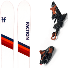 comparer et trouver le meilleur prix du ski Faction Alpin candide 5.0 + kingpin 13 100-125 mm black/cooper blanc sur Sportadvice