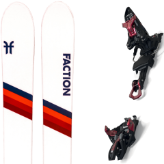 comparer et trouver le meilleur prix du ski Faction Alpin candide 5.0 + kingpin 13 100-125mm black/red blanc sur Sportadvice