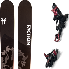 comparer et trouver le meilleur prix du ski Faction Alpin prodigy 4.0 + kingpin 13 100-125mm black/red noir/gris sur Sportadvice