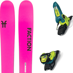 comparer et trouver le meilleur prix du ski Faction Alpin 2.0 x + jester 18 pro id teal/flo-yellow rose sur Sportadvice