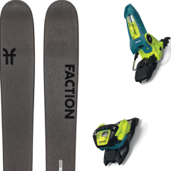 comparer et trouver le meilleur prix du ski Faction Alpin 2.0 + jester 18 pro id teal/flo-yellow gris sur Sportadvice