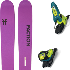 comparer et trouver le meilleur prix du ski Faction Alpin 3.0 x + jester 18 pro id teal/flo-yellow violet sur Sportadvice