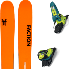 comparer et trouver le meilleur prix du ski Faction Alpin 3.0 + jester 18 pro id teal/flo-yellow orange sur Sportadvice