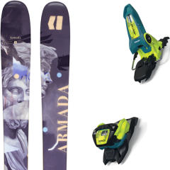 comparer et trouver le meilleur prix du ski Armada Alpin arv 96 + jester 18 pro id teal/flo-yellow gris/noir/multicolore sur Sportadvice