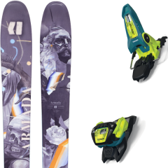 comparer et trouver le meilleur prix du ski Armada Alpin arv 106 + jester 18 pro id teal/flo-yellow bleu/multicolore sur Sportadvice