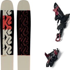 comparer et trouver le meilleur prix du ski K2 Alpin reckoner 112 + kingpin 10 100-125mm black/red beige/multicolore sur Sportadvice