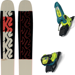 comparer et trouver le meilleur prix du ski K2 Alpin reckoner 112 + jester 18 pro id teal/flo-yellow beige/multicolore sur Sportadvice