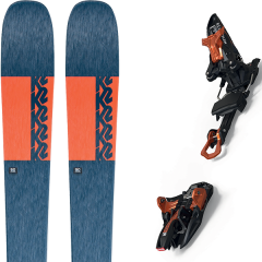 comparer et trouver le meilleur prix du ski K2 Alpin mindbender 90c + kingpin 13 75-100 mm black/cooper bleu/orange sur Sportadvice