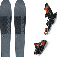 comparer et trouver le meilleur prix du ski K2 Alpin mindbender 85 + kingpin 10 75-100mm black/cooper gris sur Sportadvice