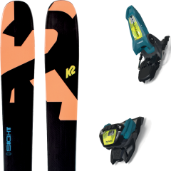comparer et trouver le meilleur prix du ski K2 Alpin sight + griffon 13 id teal/flo-yellow noir/orange sur Sportadvice