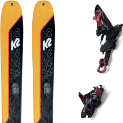 comparer et trouver le meilleur prix du ski K2 Rando wayback 106 + kingpin 10 100-125mm black/red jaune/noir sur Sportadvice