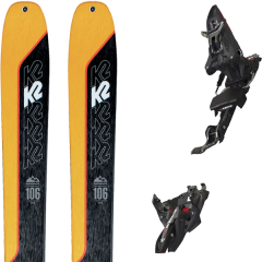 comparer et trouver le meilleur prix du ski K2 Rando wayback 106 + kingpin mwerks 12 75-100mm blk/red jaune/noir sur Sportadvice