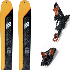 comparer et trouver le meilleur prix du ski K2 Rando wayback 106 + kingpin 10 100-125mm black/cooper jaune/noir sur Sportadvice