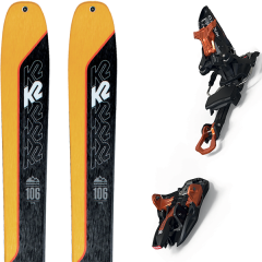 comparer et trouver le meilleur prix du ski K2 Rando wayback 106 + kingpin 13 100-125 mm black/cooper jaune/noir sur Sportadvice