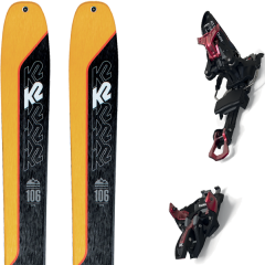 comparer et trouver le meilleur prix du ski K2 Rando wayback 106 + kingpin 13 100-125mm black/red jaune/noir sur Sportadvice