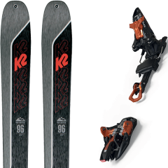 comparer et trouver le meilleur prix du ski K2 Rando wayback 96 + kingpin 10 75-100mm black/cooper gris/noir sur Sportadvice