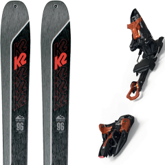 comparer et trouver le meilleur prix du ski K2 Rando wayback 96 + kingpin 13 75-100 mm black/cooper gris/noir sur Sportadvice