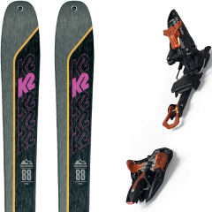 comparer et trouver le meilleur prix du ski K2 Rando talkback 88 + kingpin 10 75-100mm black/cooper gris/noir sur Sportadvice