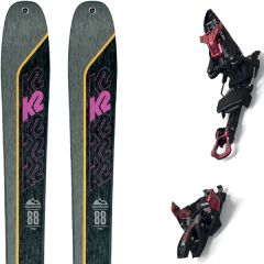 comparer et trouver le meilleur prix du ski K2 Rando talkback 88 + kingpin 13 75-100mm black/red gris/noir sur Sportadvice