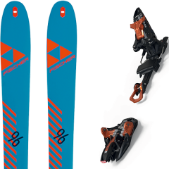 comparer et trouver le meilleur prix du ski Fischer Rando hannibal 96 carbon + kingpin 10 75-100mm black/cooper bleu sur Sportadvice