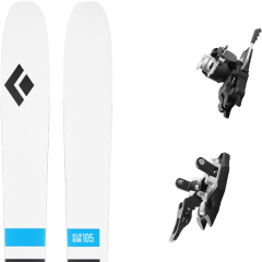 comparer et trouver le meilleur prix du ski Black Diamond Rando helio recon 105 + summit 12 120 mm mixte blanc/bleu/noir sur Sportadvice