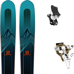 comparer et trouver le meilleur prix du ski Salomon Rando mtn explore 95 darkgreen + speed turn 2.0 bronze/black bleu sur Sportadvice