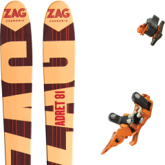 comparer et trouver le meilleur prix du ski Zag Rando adret 81 18 + oazo marron/orange 2018 sur Sportadvice