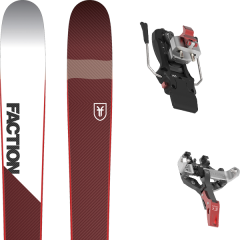 comparer et trouver le meilleur prix du ski Faction Rando prime 1.0 19 + atk crest 10 91mm rouge/blanc 2019 sur Sportadvice