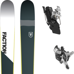 comparer et trouver le meilleur prix du ski Faction Rando prime 2.0 19 + atk r12 97mm white bleu/blanc 2019 sur Sportadvice